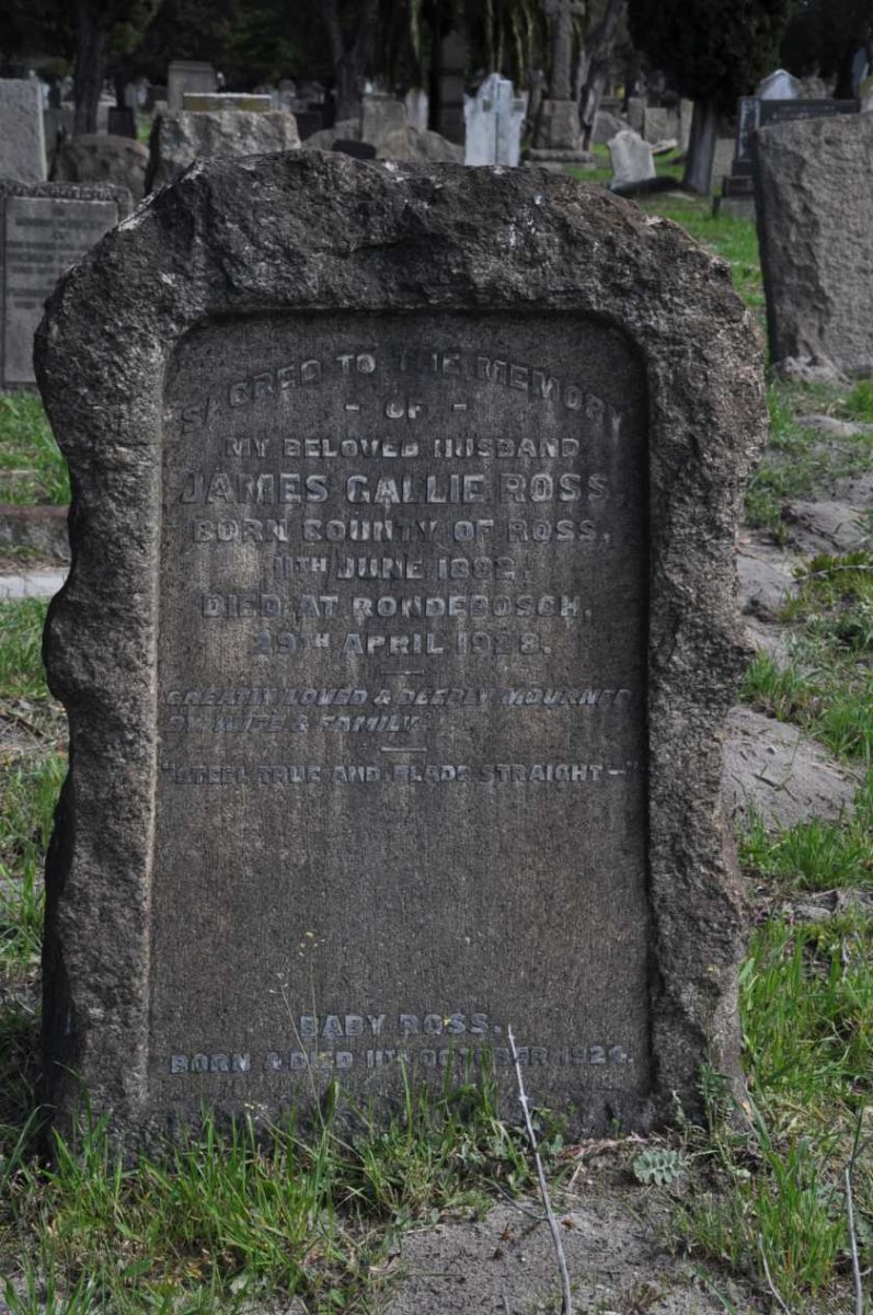 ROSS James Gallie 1882-1928 :: ROSS Baby 1924-1924