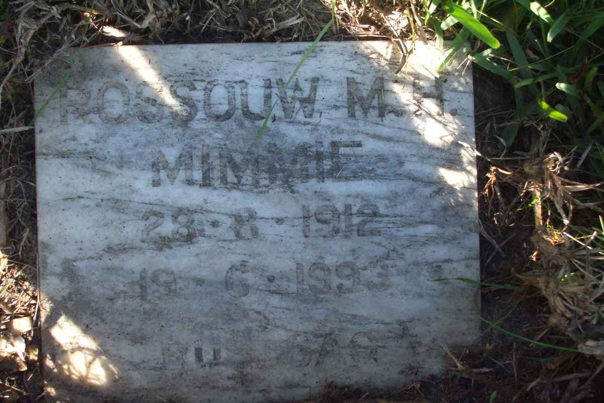 ROSSOUW M.H. 1912-1993