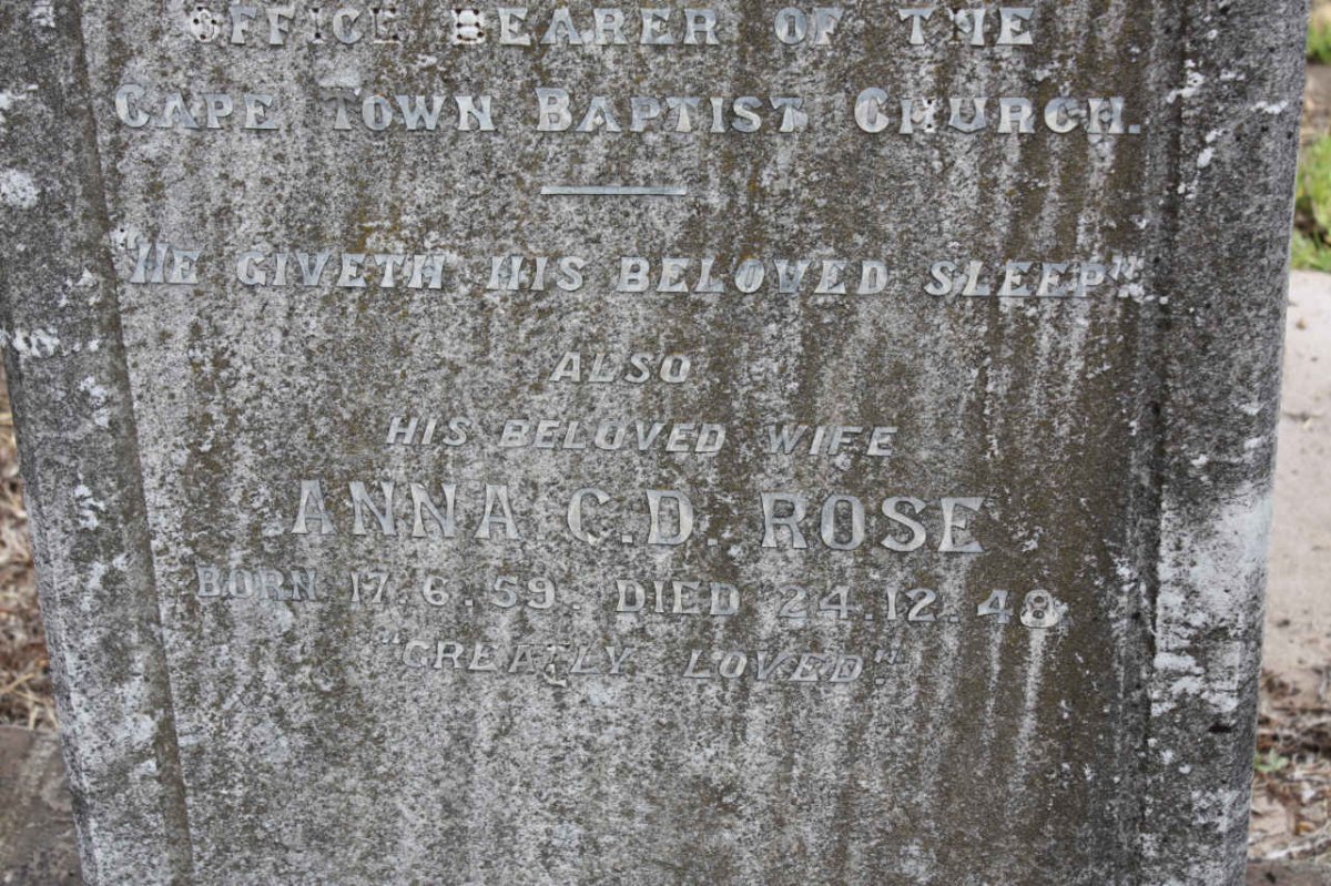 ROSE Anna C.D. 1859-1940