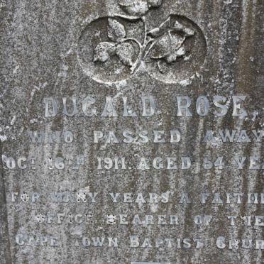 ROSE Dugald -1911