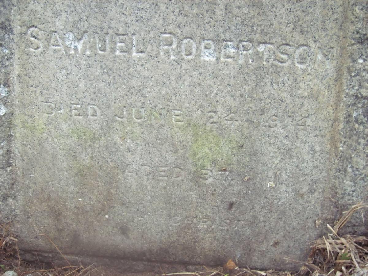 ROBERTSON Samuel -1914