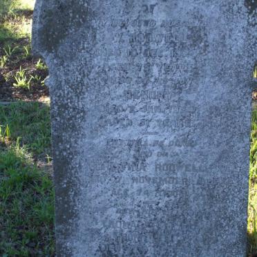 RODWELL J.W. -1923 :: RODWELL Hendry -1924 :: RODWELL Christina -1925 :: RODWELL Thomas 1878 -1927