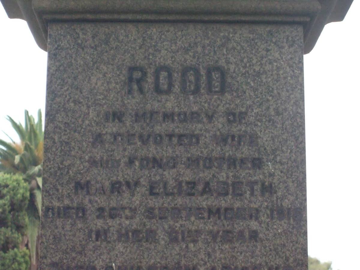 ROOD Mary Elizabeth -1916