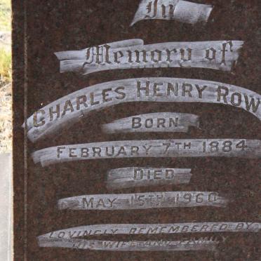 ROWE Charles Henry 1884-1960