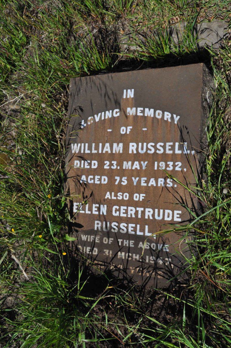 RUSSELL William -1932 &amp; Ellen Gertrude -1947