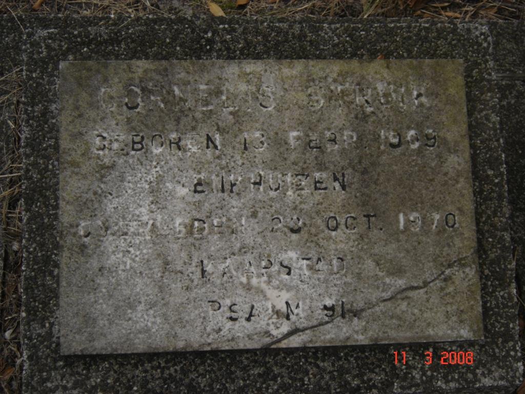 STRUIK Cornelis 1909-1970