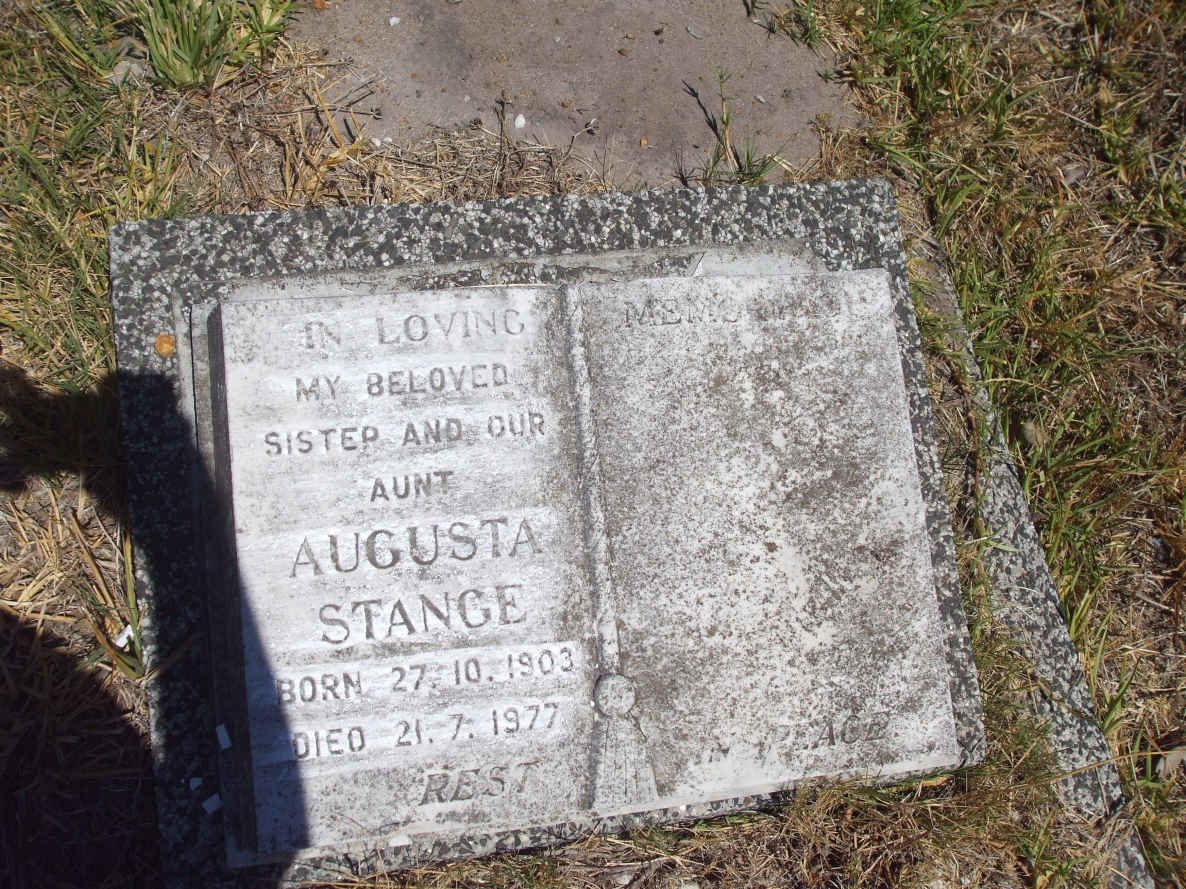 STANGE Augusta 1903-1977
