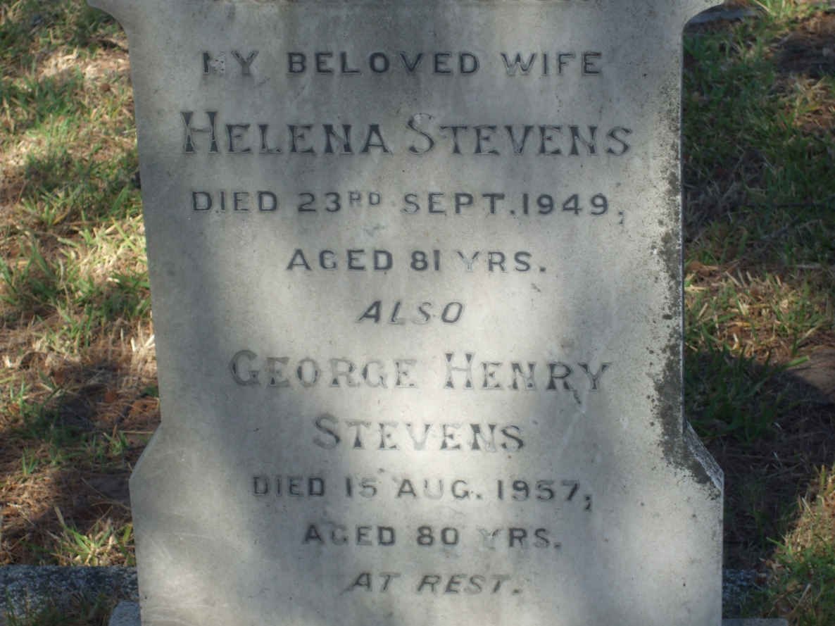 STEVENS George Henry -1957 &amp; Helena -1949