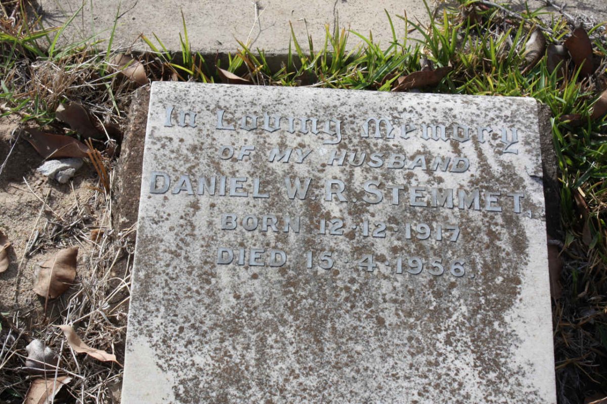 STEMMET Daniel W.R. 1917-1956