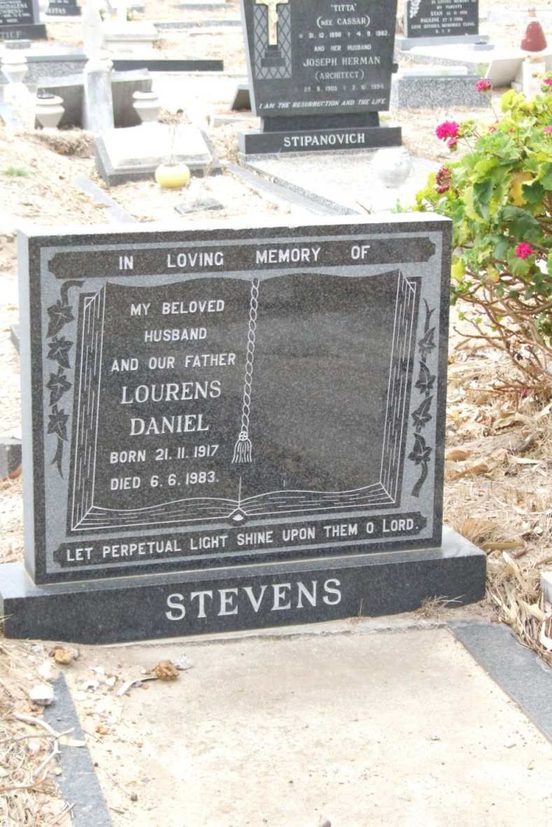STEVENS Lourens Daniel 1917-1983