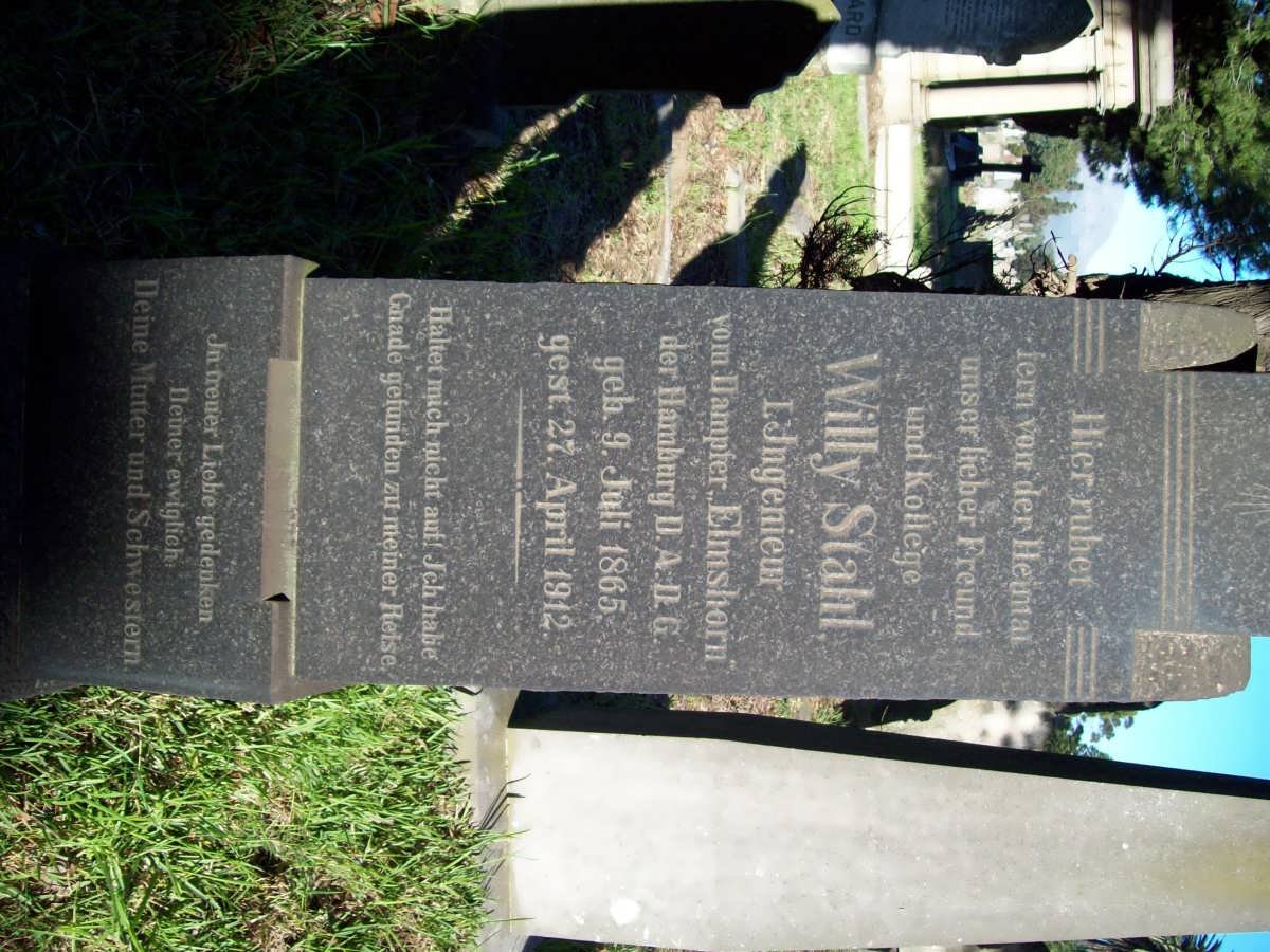 STAHL Willy 1865-1912