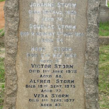 STORM Johanna -1972 :: STORM Douglas -1914 :: STORM Hans -1942