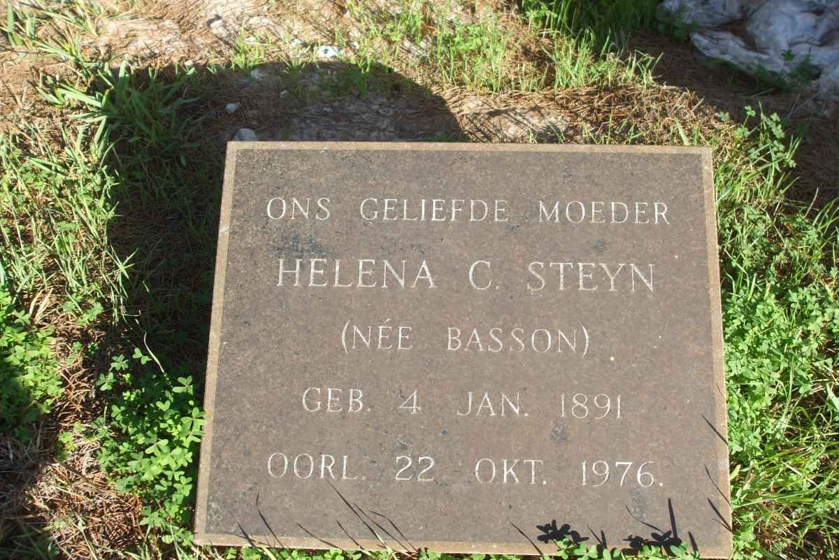 STEYN Helena C. nee BASSON 1891-1976