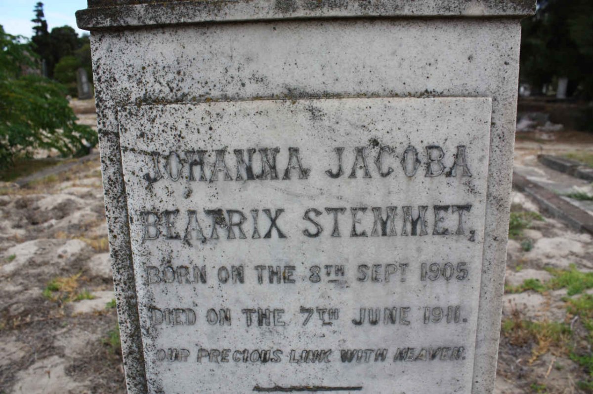 STEMMET Johanna Jacoba Beatrix 1905-1911