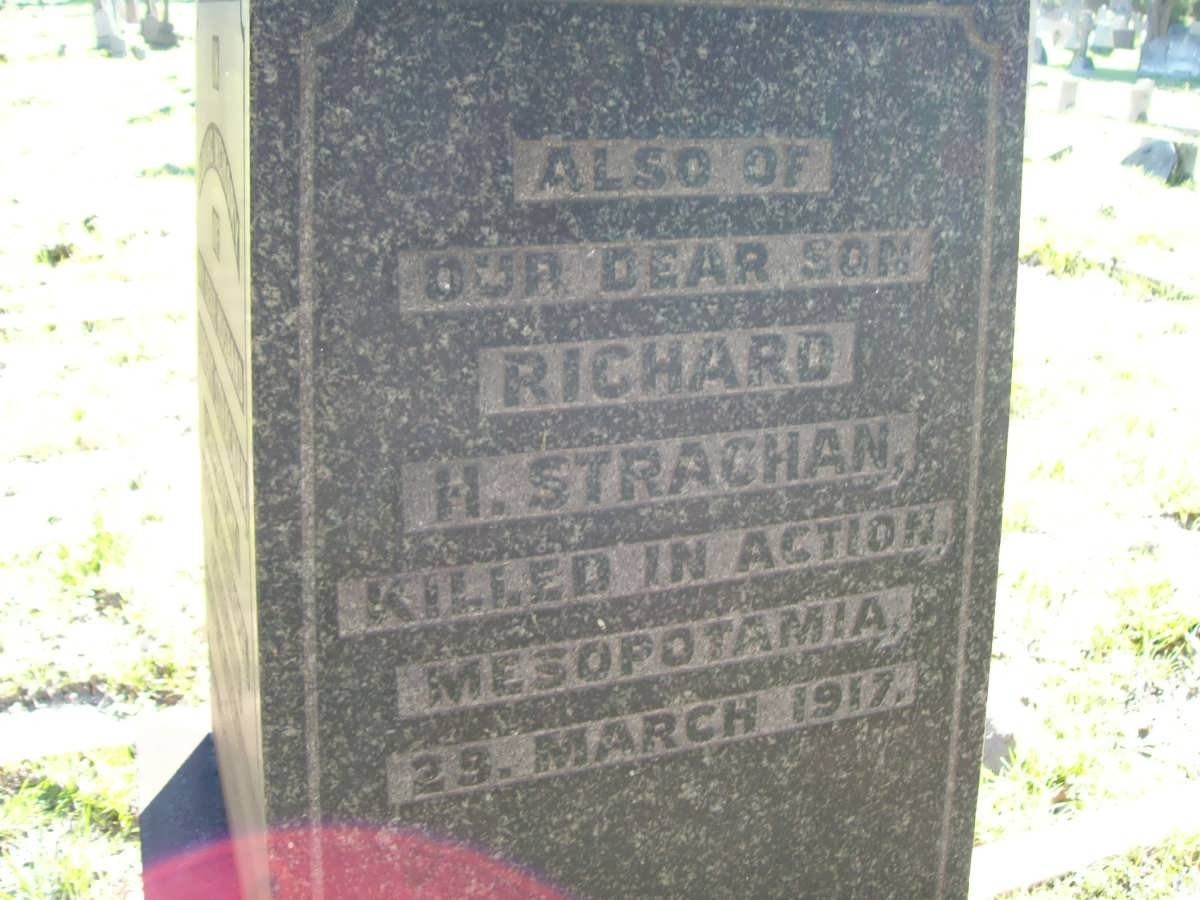 STRACHAN Richard H. -1917