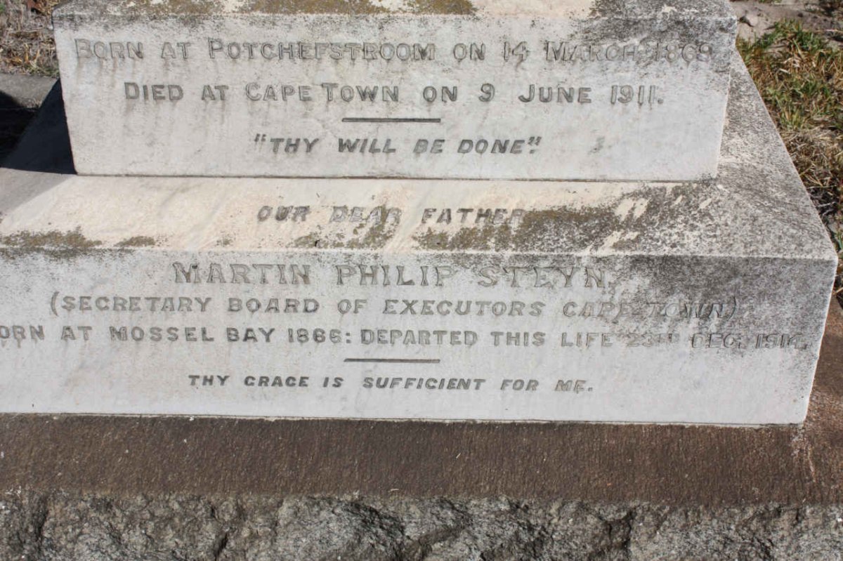 STEYN Martin Philip 1866-1914