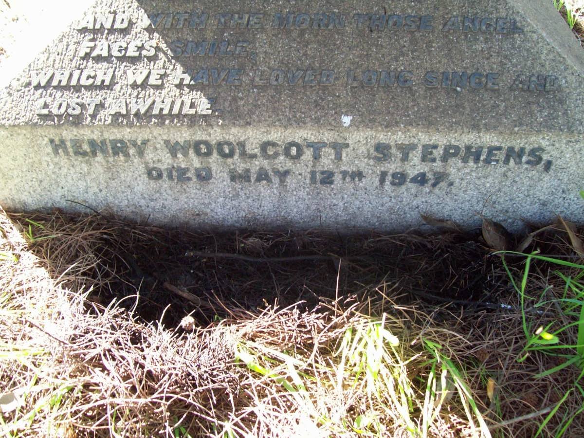 STEPHENS Henry Woolcott -1947