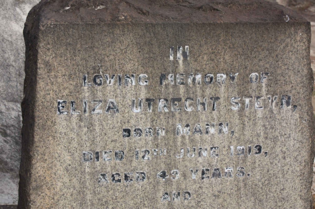 STEYN Eliza Utrecht nee MANN -1913