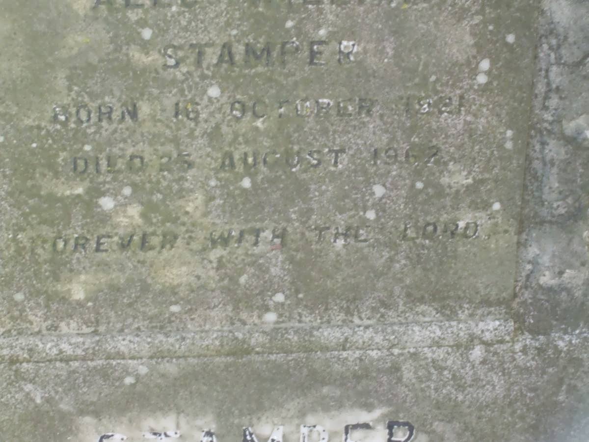STAMPER Alec William 1921-1962