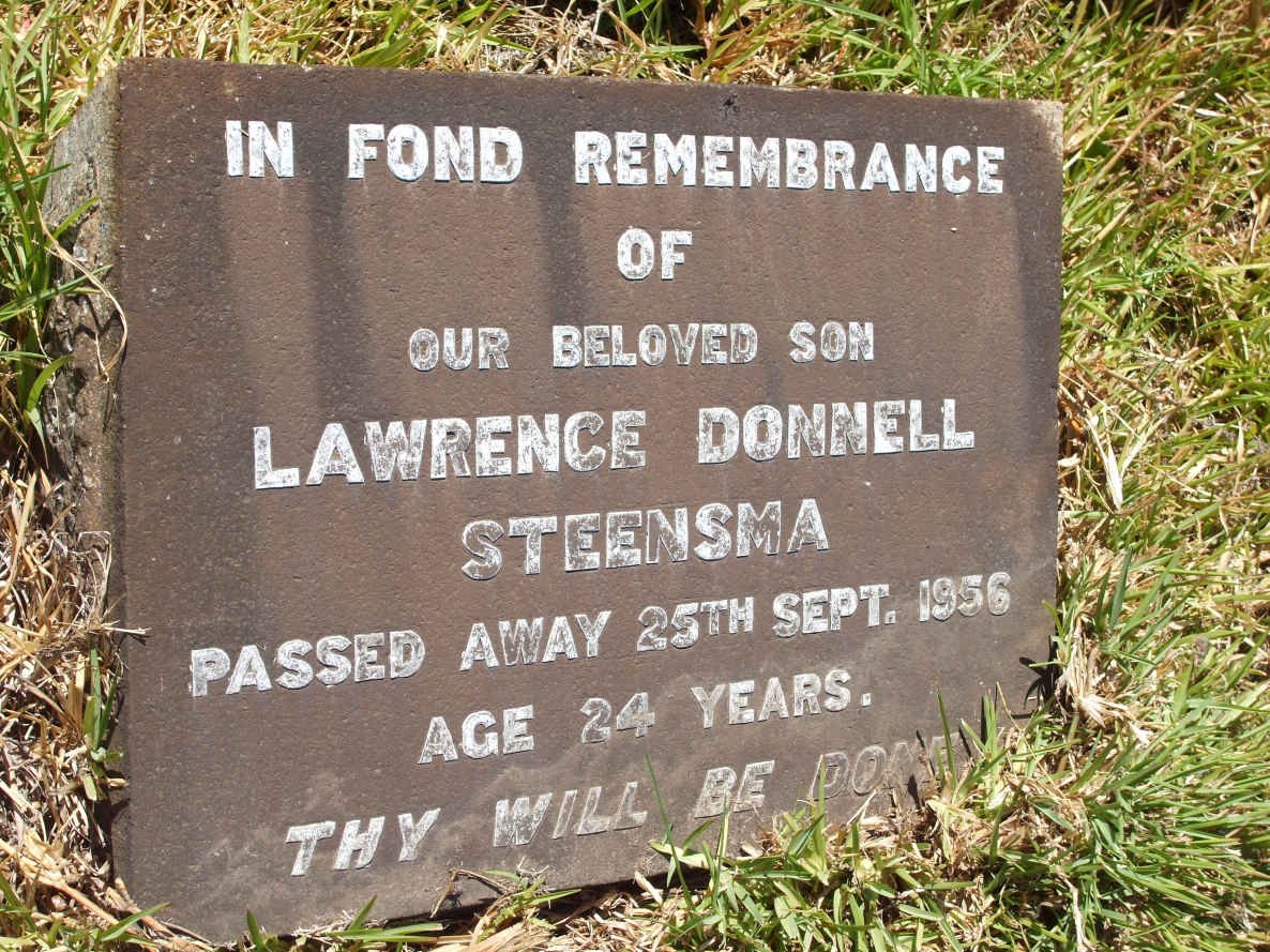 STEENSMA Lawrence Donnell -1956
