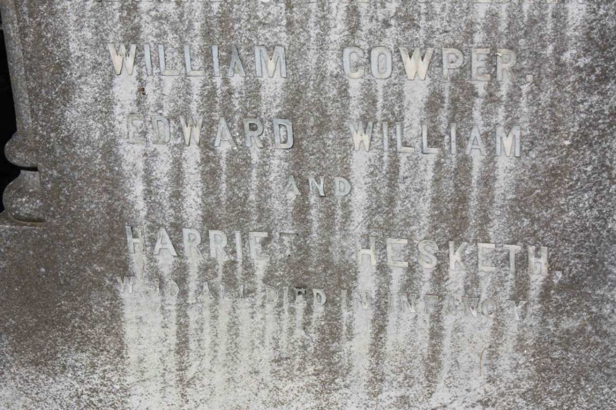 STAPLETON  William Cowper :: STAPLETON Edward William :: STAPLETON Harriet Hesketh