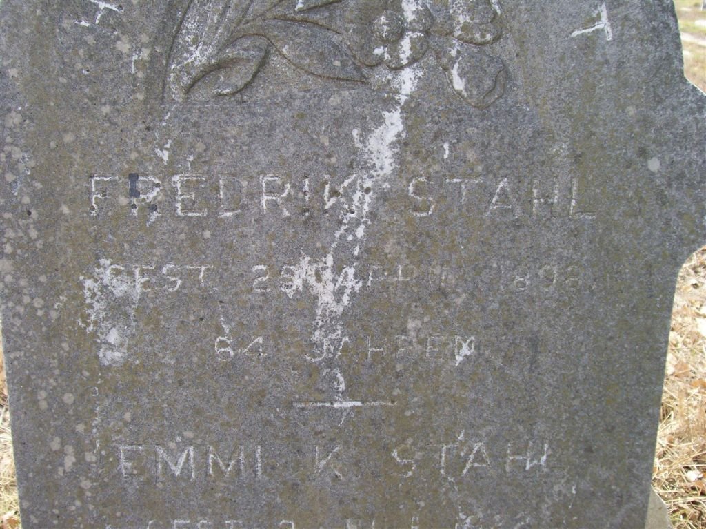 STAHL Frederik -1898
