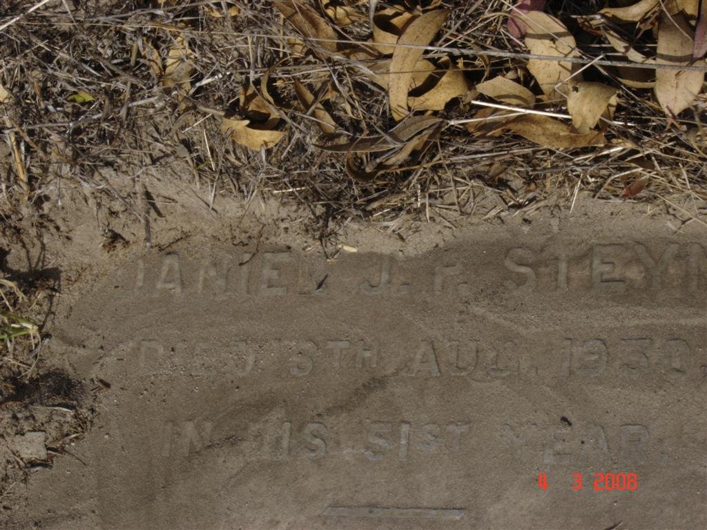 STEYN Daniel J.P. -1950