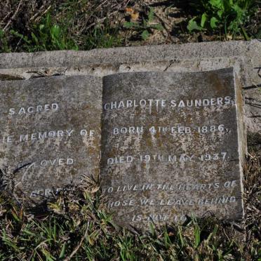 SAUNDERS Charlotte 1886-1937