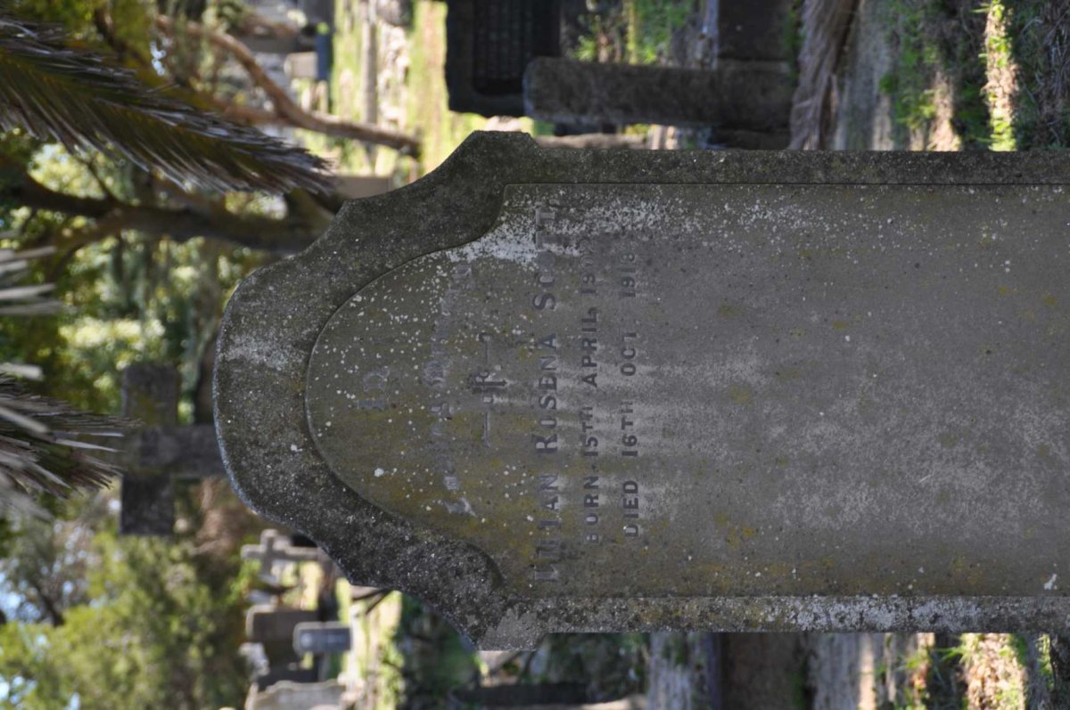 SCOTT Lilian Rosena 1902-1918 