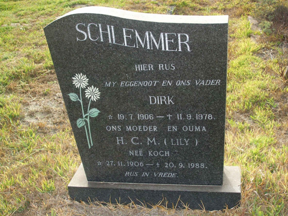 SCHLEMMER Dirk 1906-1978 &amp; H.C.M. KOCH 1906-1988
