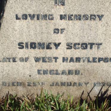 SCOTT Sidney -1920