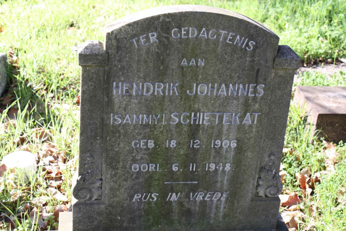 SCHIETEKAT Hendrik Johannes 1906-1948