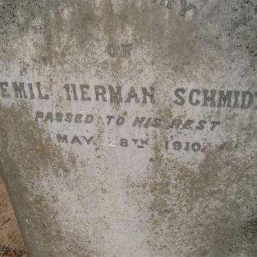 SCHMIDT Emil Herman -1910
