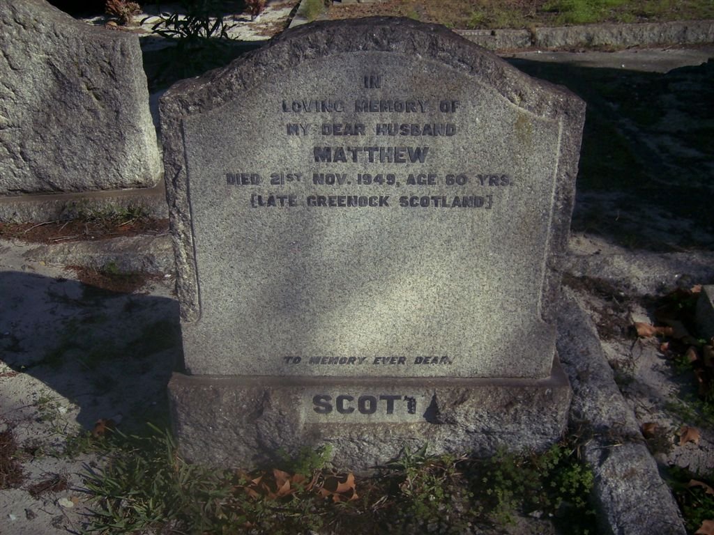 SCOTT Matthew -1949