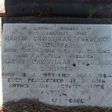 SCHIPPER Martin Christiaan Frederick 1914-1963 :: SCHIPPER Martin Christiaan Frederick 1887-1964