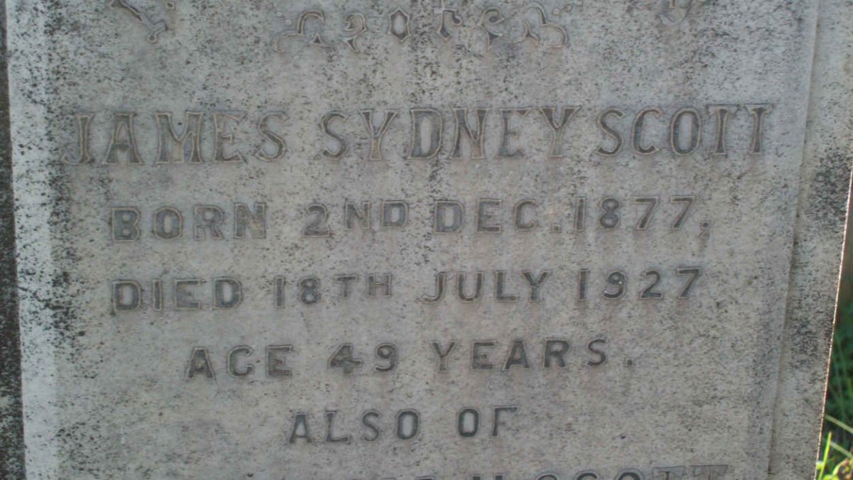 SCOTT James Sydney 1877-1927 