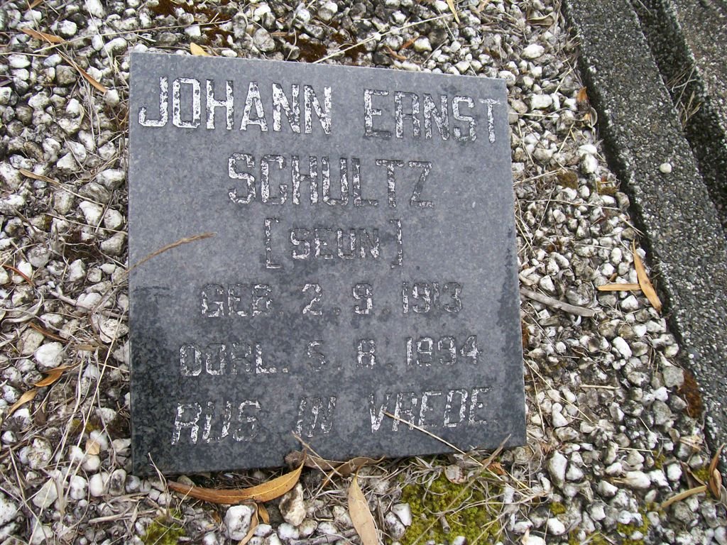 SCHULTZ Johann Ernst 1913-1994