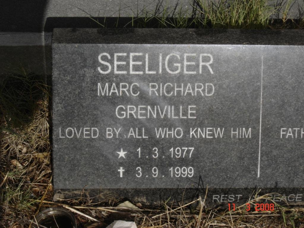 SEELIGER Marc Richard Grenville 1977-1999
