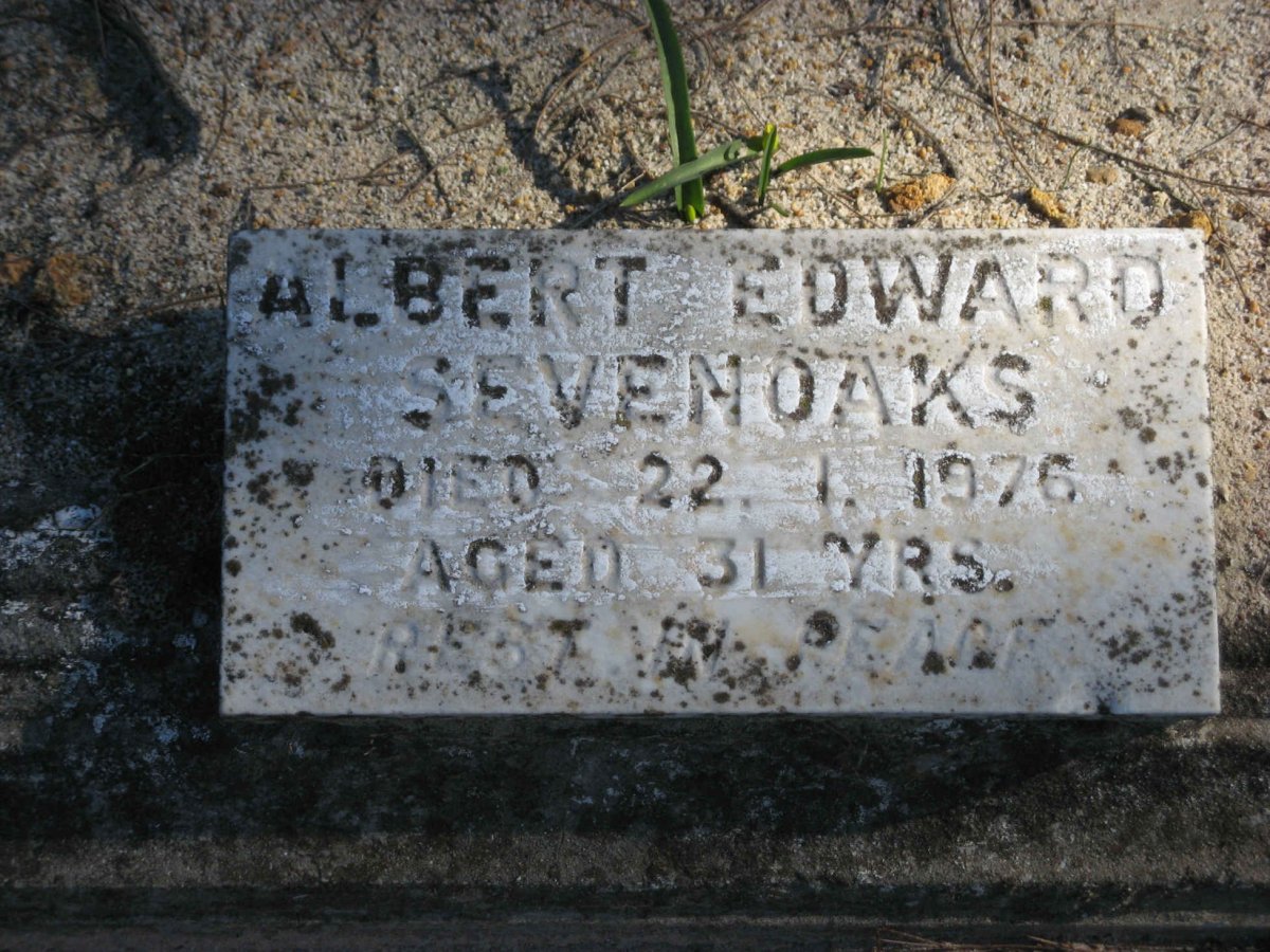 SEVENOAKS Albert Edward -1976