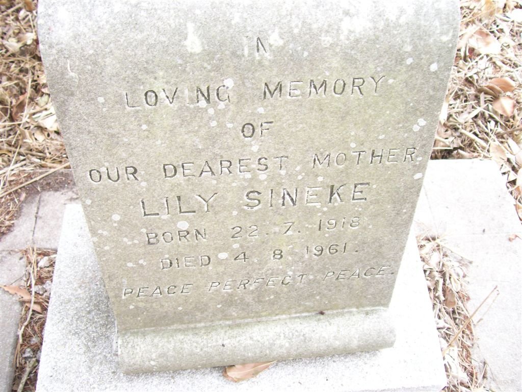 SINEKE Lily 1918-1961