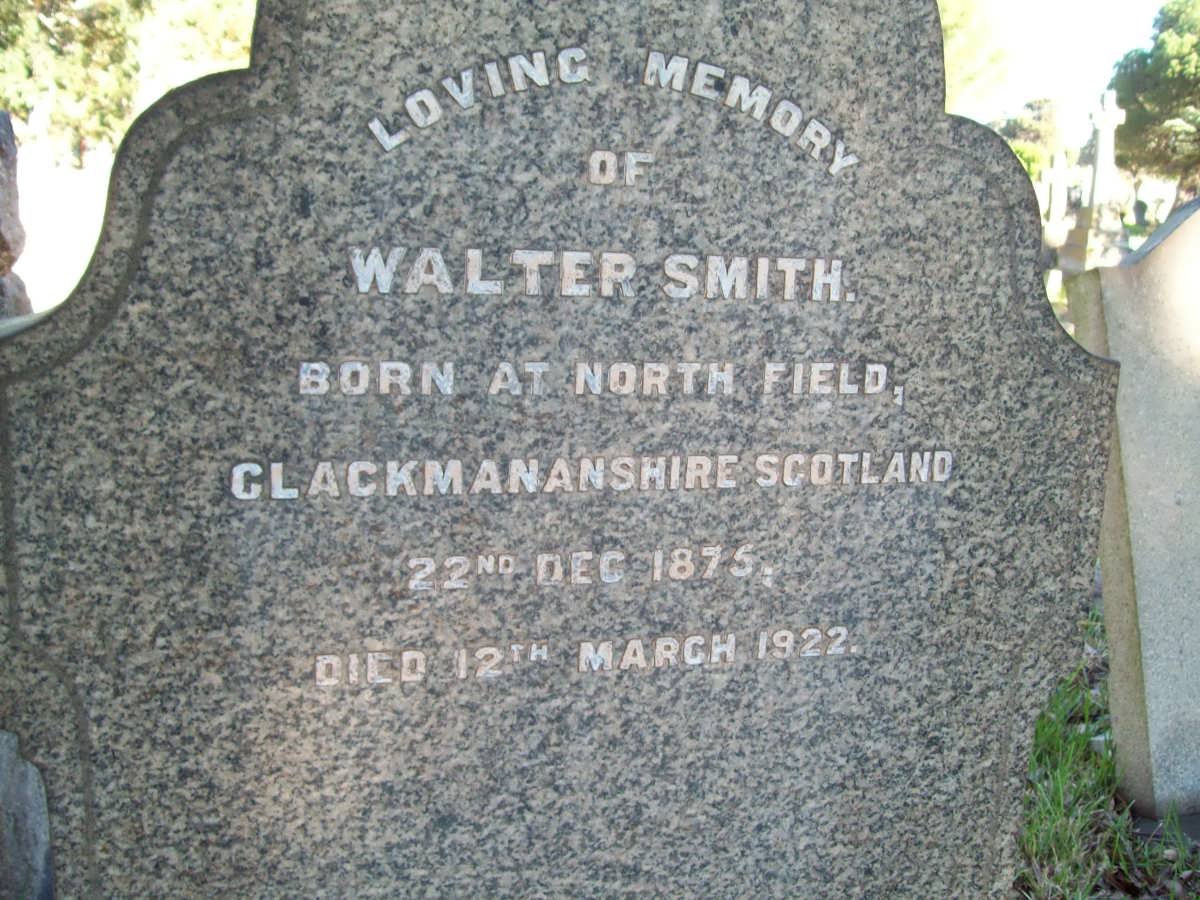 SMITH Walter 1875-1922