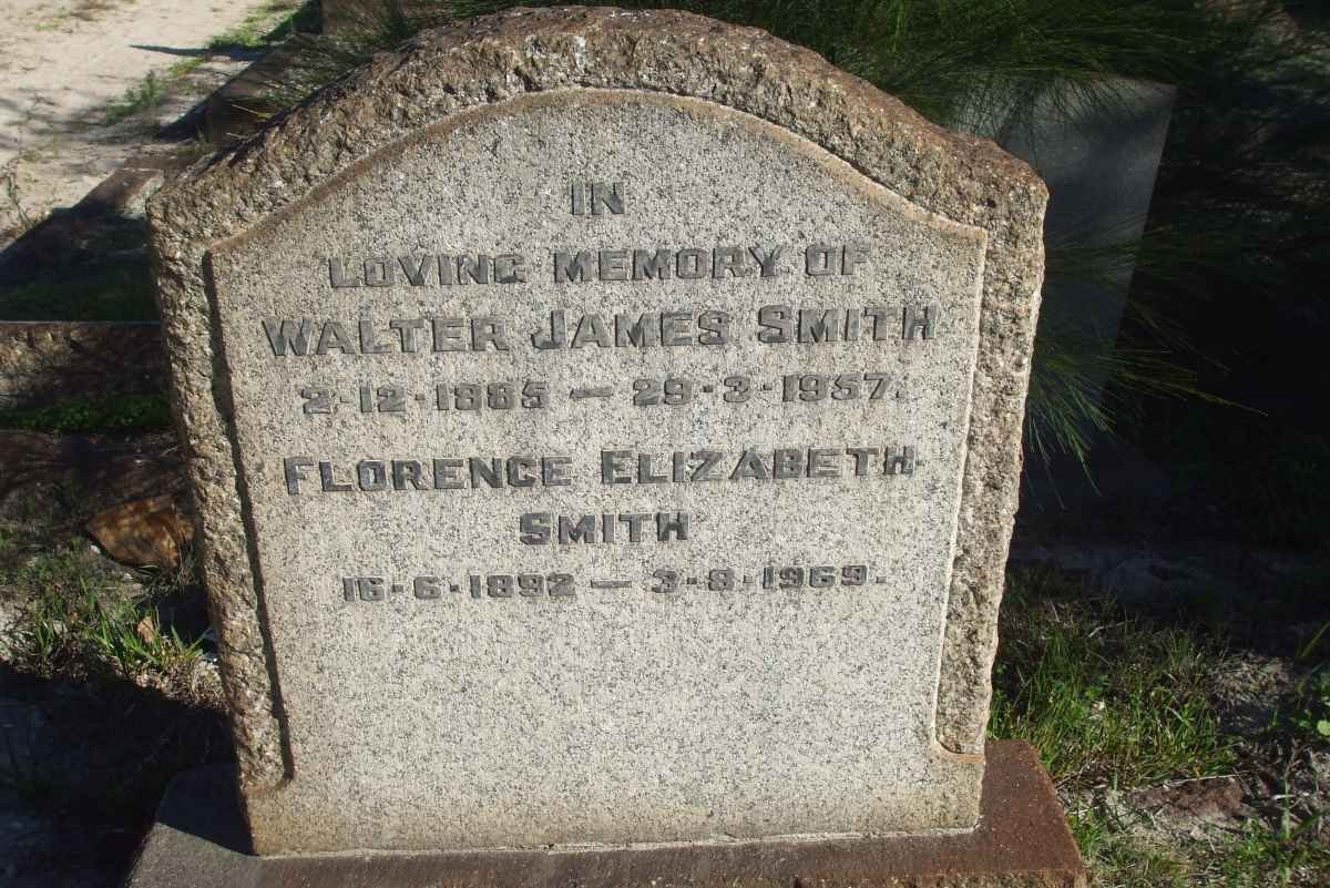 SMITH Walter James 1885-1957 &amp; Florence Elizabeth 1892-1969