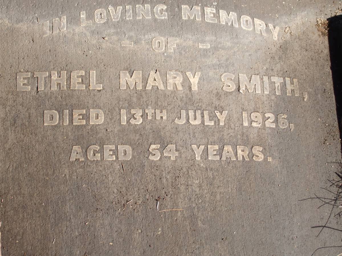 SMITH Ethel Mary -1926