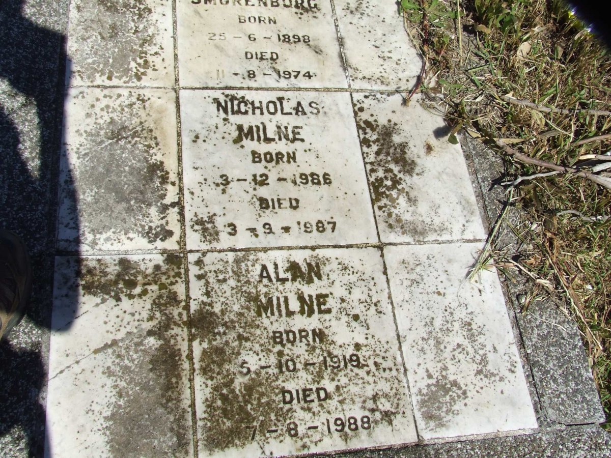 MILNE Nicholas 1986-1987 :: MILNE Alan 1919-1988
