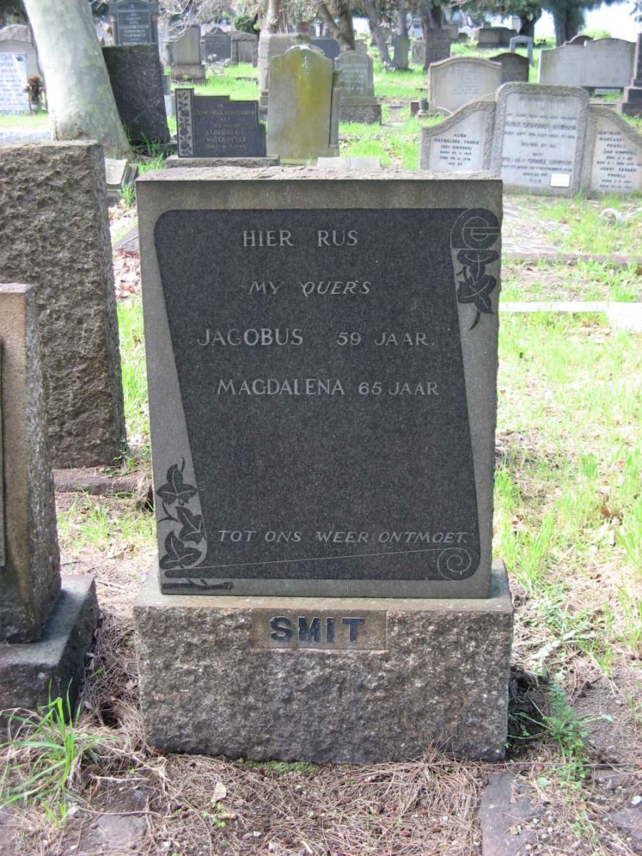 SMIT Jacobus &amp; Magdalena