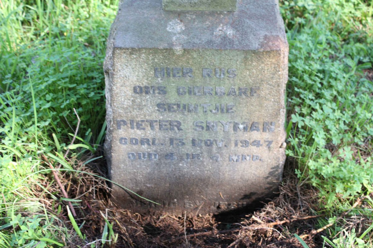 SNYMAN Pieter -1947