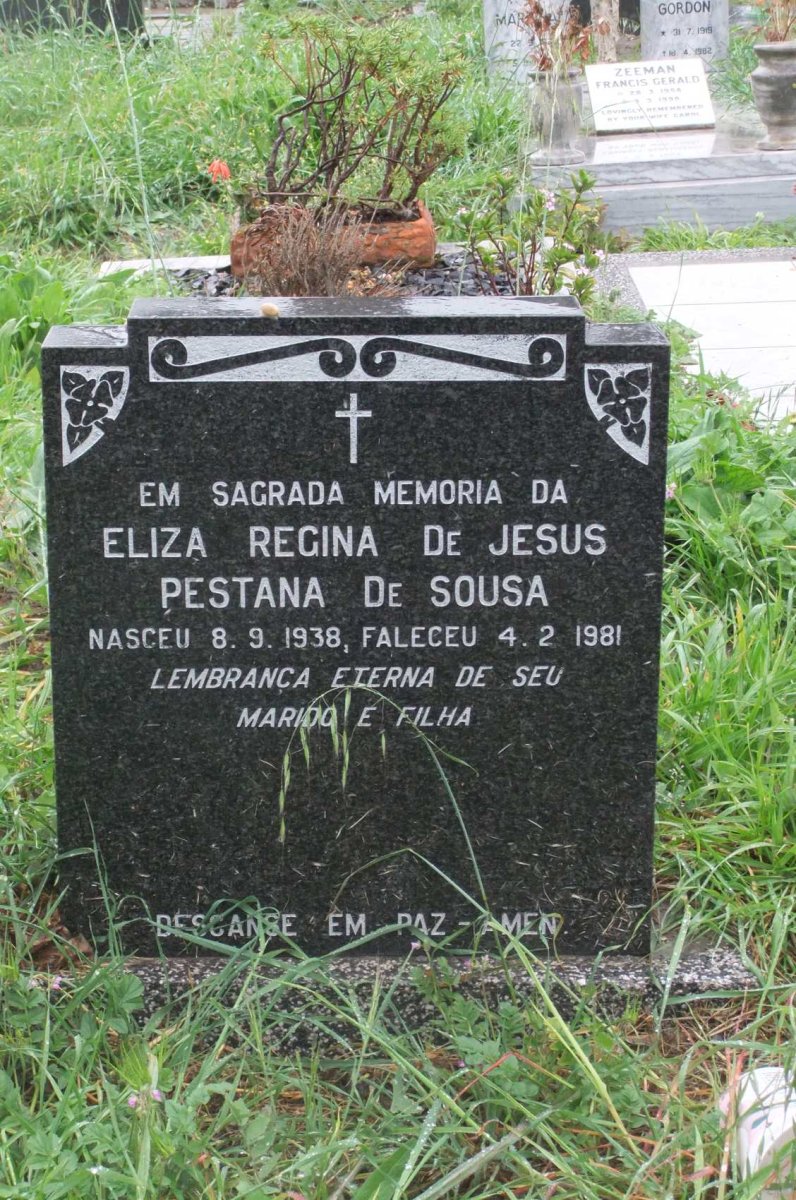 SOUSA Eliza Regina de Jesus Pestana, de 1938-1981