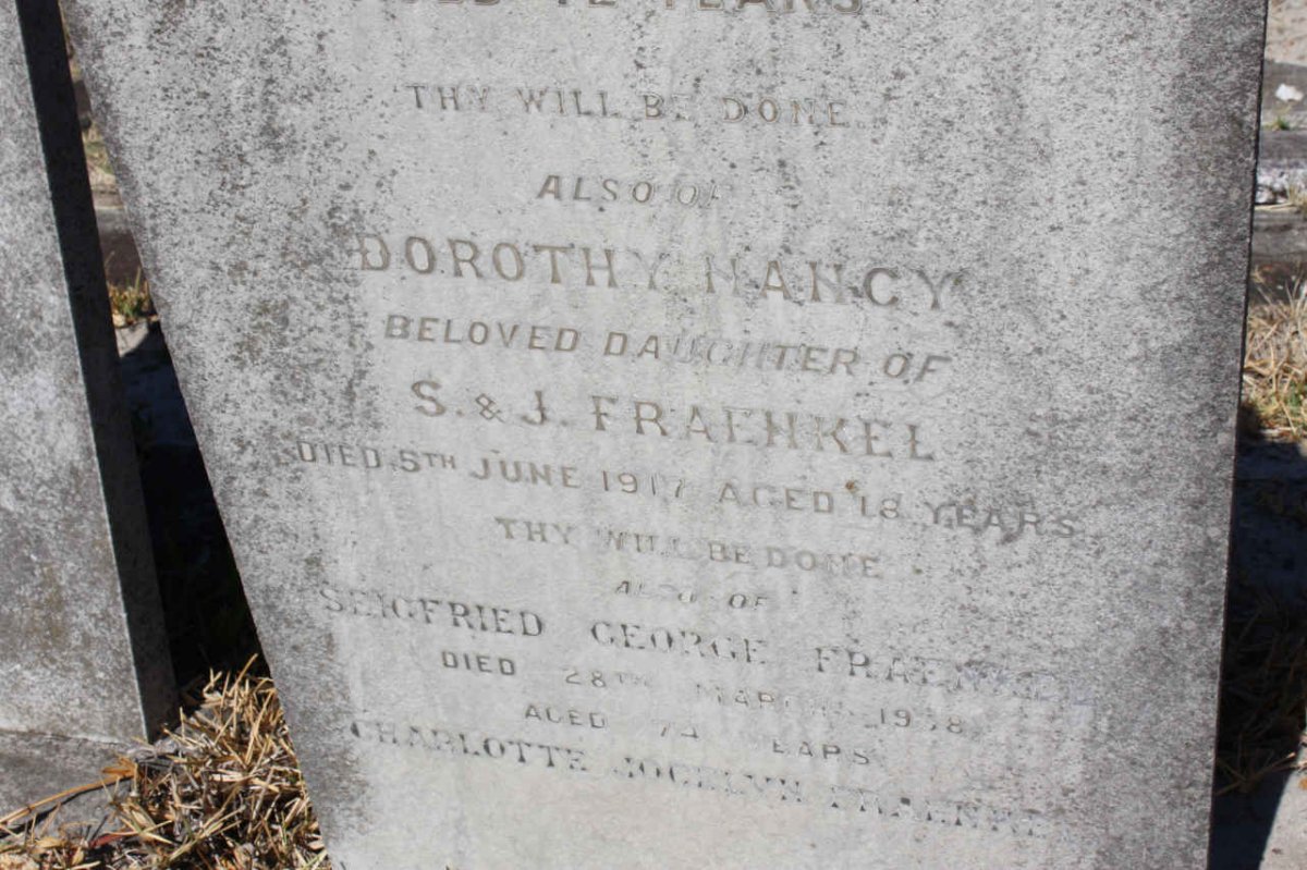 FRAENKEL Dorothy Nancy -1917