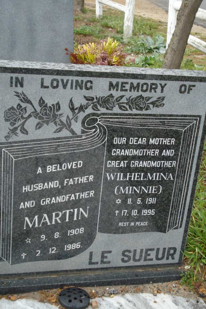 SUEUR Martin, le 1908-1986 &amp; Wilhelmina 1911-1995