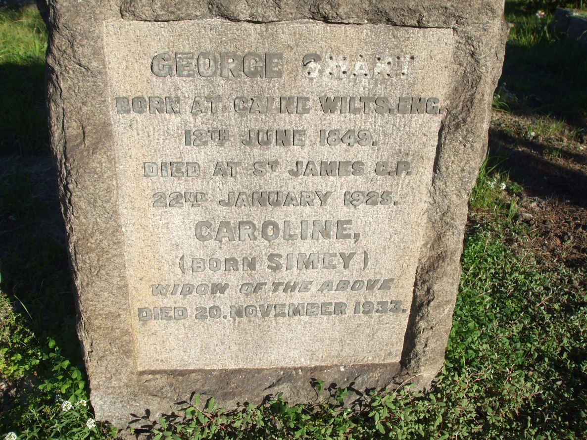 SWART George 1849-1923 &amp; Caroline SIMEY -1933
